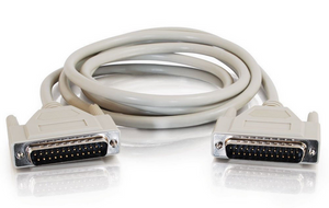 10Ft. IEEE-1284 DB25 RS232 Male to Male Serial Parallel Cable (10 Feet)
