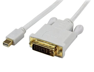 Mini Displayport/Thunderbolt to DVI-D Male to Male Cable (3Ft, 6Ft, 10Ft, 15Ft)