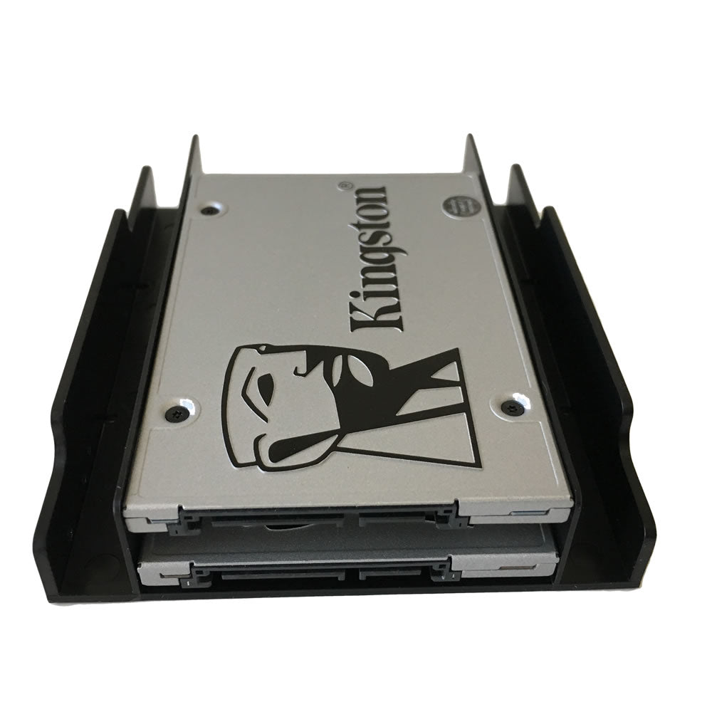 2.5" to 3.5" Dual Bay Adapter Converter Bracket for SATA and SSD Drives with Screws