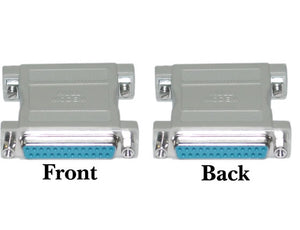 SGC-NM25FF DB25 25-Pin (RS2-232) Female to Female Serial Data Transfer Null Modem Gender Changer