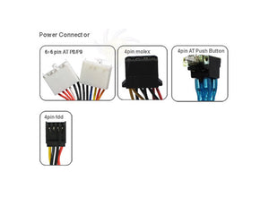 Athena Power AP-AT30 300W AT Power Supply 6Pin P8 + 6pin P9 Connector