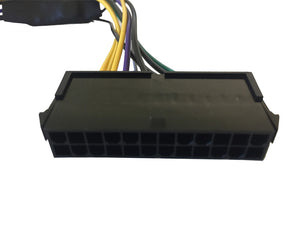12-Inch 24-Pin to 8-Pin 18AWG ATX Power Supply Adapter Cable for Selected Dells