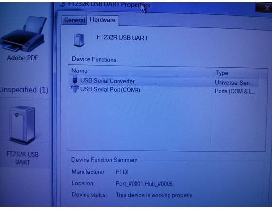 5Ft. (5 Feet) USB 2.0 to Serial (9-pin) DB-9 RS-232 Adapter Cable w/FTDI FT232R USB UART Chipset