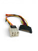 AYA 7" 15-Pin SATA to 10" Dell P6 6-Pin Power Converter Adapter