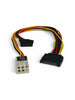 AYA 7" 15-Pin SATA to 10" Dell P6 6-Pin Power Converter Adapter