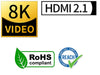 AYA Ultra Certified High Speed 8K HDMI2.1 Supports 8K@60Hz & 4K@120Hz 48Gbps Cable