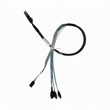 AYA 3 Feet (1 Meter) Reverse Breakout Mini SAS SFF-8087 to 4 SATA 7-Pin with 8-pin Sideban Female Header