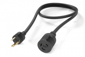 AYA NEMA L6-30P to NEMA L6-30R SJTW Heavy Duty 10AWG 30A, 250V Locking Power Cord UL/cUL Listed