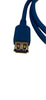 AYA 2-Pack USB 3.0 SuperSpeed Male A to Female A Extension Cable Blue w/Gold Connector