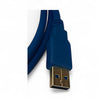 AYA 2-Pack USB 3.0 SuperSpeed Male A to Female A Extension Cable Blue w/Gold Connector