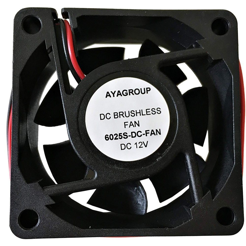 60×60×25mm 12V 60mm 6025S DC Brushless Cooling Exhaust Fan w/2-Pin Connector