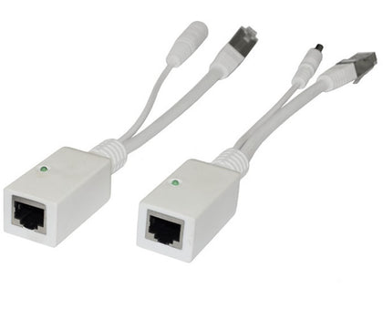Gigabit Passive PoE Injector and Splitter Kit 5.5mm x 2.1m Connectors