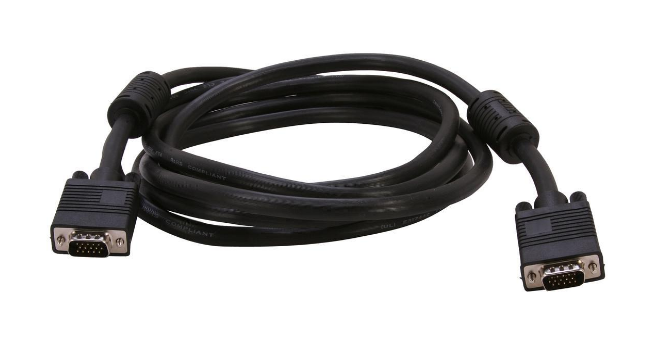 SVGA (HD15) Male/Male Monitor Cable with Dual Ferrites 28AWG