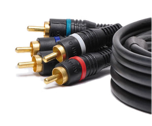 AYA 25Ft 5-RCA Component Video/Audio Coaxial Cable RG-59/U for HDTV DVD VCR