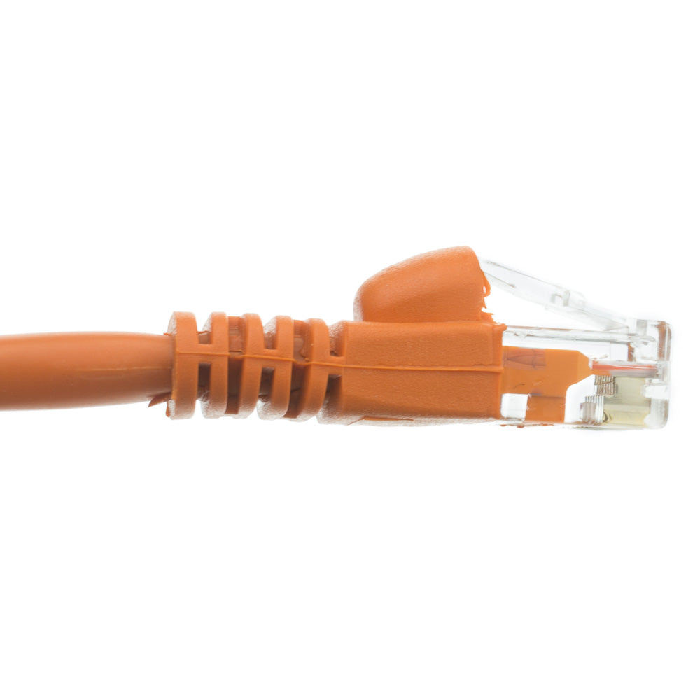 CAT6 Crossover Ethernet Network Cable 550Mhz ORANGE 24AWG Network Cable (3Ft - 100Ft)