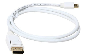 Mini Displayport (Thunderbolt Compatible) to Displayport 32AWG with Audio Output (3Ft, 6Ft, 10Ft, 15Ft)