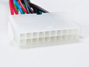 7" (7-Inch) ATX 20-Pin to AT P8+P9 6-Pin with Push Power Button Wires Adapter