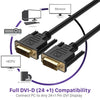 DVI-D Dual Link M/M (24+1 Pin) Cable w/Ferrites and Gold Connector (3Ft, 6Ft, 10Ft, 15Ft, 25Ft, 33Ft)