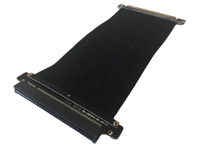 10-Inch (10") PCI-Express 16X 3.0 Flexible Black Extender High Speed Riser Ribbon Cable