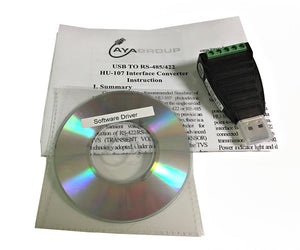 AYA USB to RS422/RS485 Serial Adapter Converter FTDI for Win 7/8/10, MAC, Android