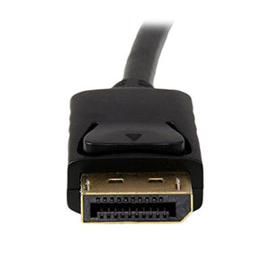 25Ft (25 Feet) DisplayPort Male to Male 20-Pin 28AWG Cable with Latches 28AWG Black AYA-DP-25MM