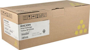 Ricoh 406044 Yellow Toner Cartridge Laser 2000 Page FOR SP C220 C221 C222 SER 2K PG YLD
