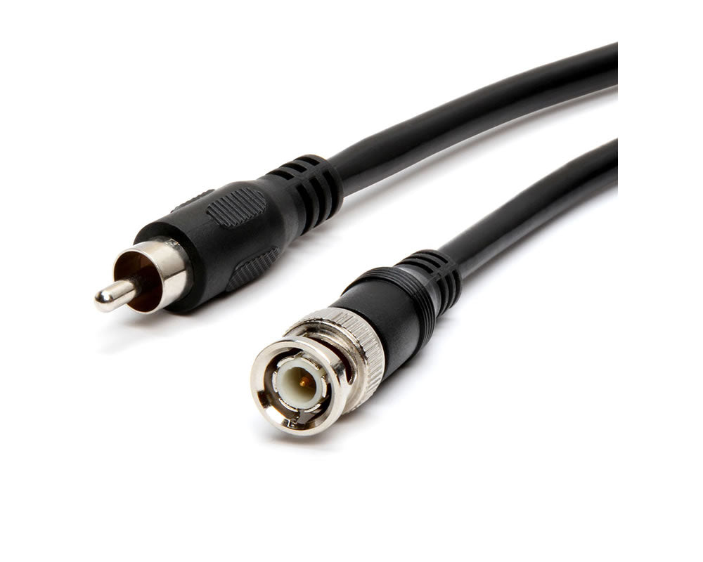 6Ft (6 Feet) BNC Male to RCA Male RG59U Coaxial Composite Video Cable 75ohm Cable 22AWG