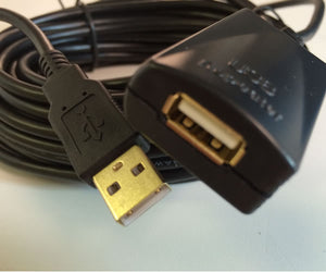 30Ft (30 Feet) USB 2.0 Male A to Female A Active Repeater Extension Cable