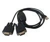 6Ft (6 Feet) USB to Dual Serial RS232 Converter Adapter FTDI Chip Win, Mac, Linux, Android
