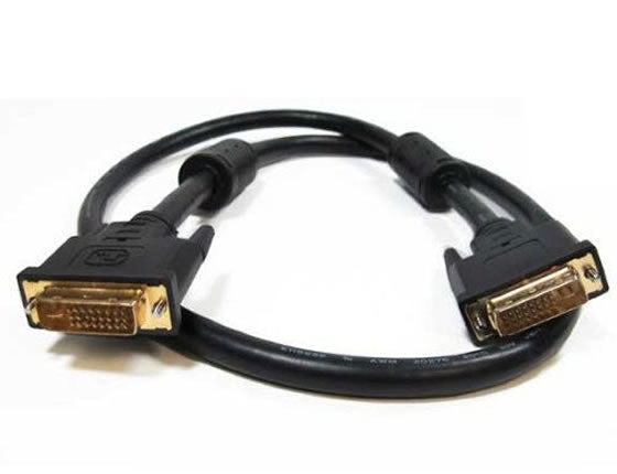 DVI-I Dual Link (24+5) Male to Male Digital/Analog Video Cable Ferrites (3Ft, 6Ft, 10Ft, 15Ft)