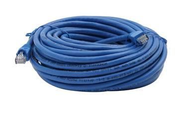 C5MB-50BLU 50Ft. Cat5E 350MHz RJ-45 Cable Blue Staggered Molded