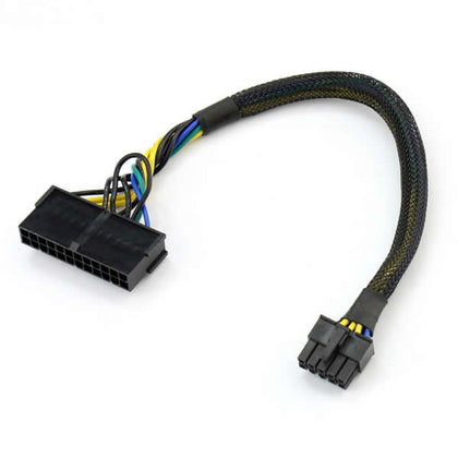 12-Inch 24-Pin Female to 10-Pin Male ATX Main PSU Power Supply Converter Adapter