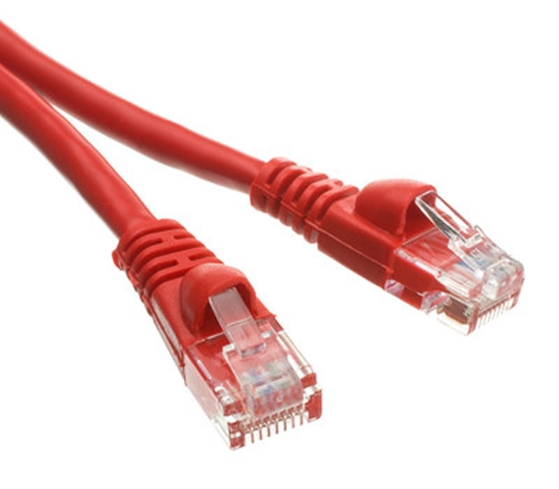 CAT6 RJ45 24AWG Gigabit 550MHz Snagless UTP Network Patch Cable RED