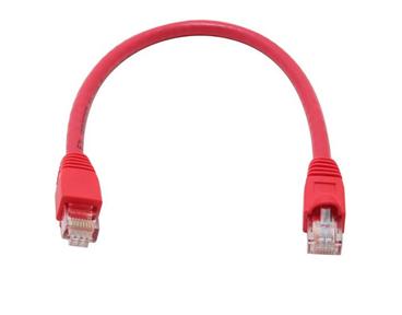 C5MB-1RED 1Ft. Cat5e 350MHz RJ-45 Cable Red