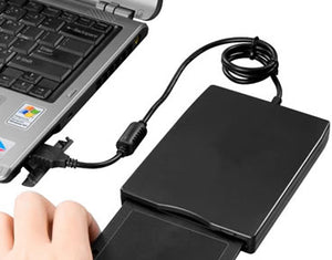 USB 3.5" External Slim 1.44MB Floppy Disk Drive Black