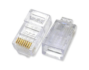 RJ45C Premium 50u RJ45 Shielded Modular Connectors 100-Pack
