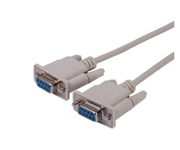 25Ft DB9 Female to Female (DB9F/DB9F) Serial Null Modem Cable (25 Feet ...