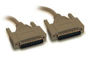 50Ft. IEEE-1284 DB25 RS232 Male to Male Serial Parallel Cable (50 Feet)