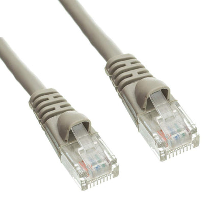 7Ft (7 Feet) CAT6 Crossover Ethernet Network Cable 550Mhz GRAY 24AWG Network Cable
