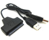USB 2.0 to 2.5" 7+15P 22Pin SATA 2.0 II HDD/SSD Adapter Converter Cable Win/Mac