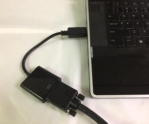 8.5" DisplayPort DP to VGA Adapter and 50Ft. SVGA Cable Combo