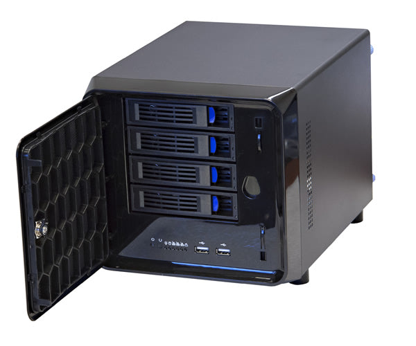 Norco ITX-S4 Black Mini-ITX Form Computer Storage Case