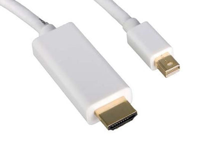 Mini DisplayPort/Thunderbolt to HDMI Male to Male Cable with Audio Output (3Ft, 6Ft, 10Ft, 15Ft)