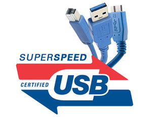USB 3.0 Cable A (M) to Micro B (M) Cable with Gold Connectors Certified SuperSpeed USB for Win/Mac (3Ft, 6Ft, 10Ft, 15Ft)