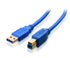 USB3-6MMBLU-G 6Ft. (6 Feet) SuperSpeed USB 3.0 A Male to B Male Cable