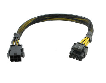 CB-6M-44F 6-Pin PCI-Express Male to 4+4-Pin EPS Female Cable