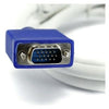 6Ft (6 Feet) 15-pin VGA/SVGA (M) to (M) Video Cable w/Dual Ferrites (Beige Cable/Blue Connectors)