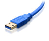 USB3-6MMBLU-G 6Ft. (6 Feet) SuperSpeed USB 3.0 A Male to B Male Cable