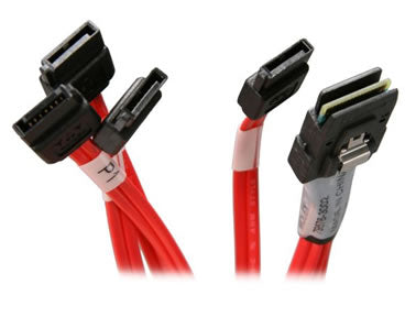 Norco C-SFF8087-4S Discrete to SFF-8087 (Reverse Breakout) Cable