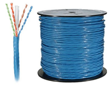 C6-1KSBLU Premium CAT6 500MHz UTP Solid Bulk Ethernet Cable 1000Ft.